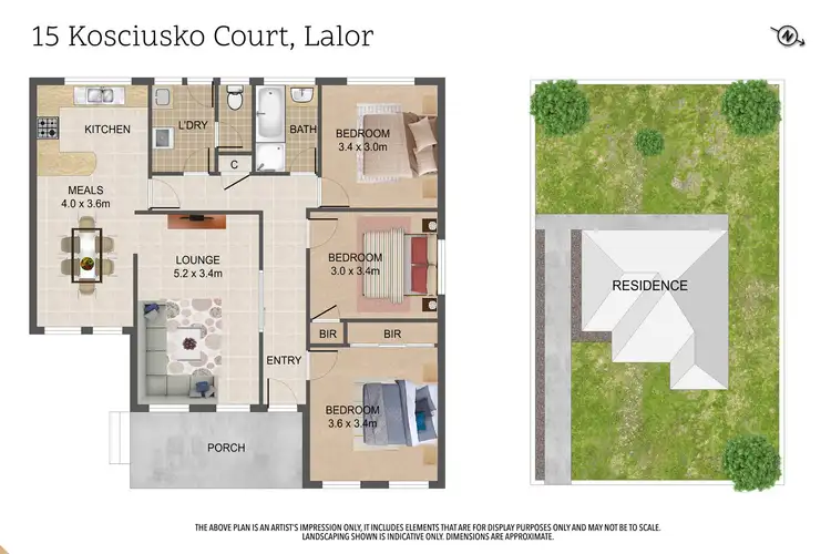 Floorplan of Homely house listing, 15 Kosciusko Court, Lalor VIC 3075