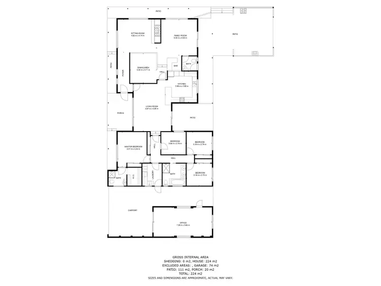 Floorplan of Homely house listing, 5 Hamilton Court, Baranduda VIC 3691
