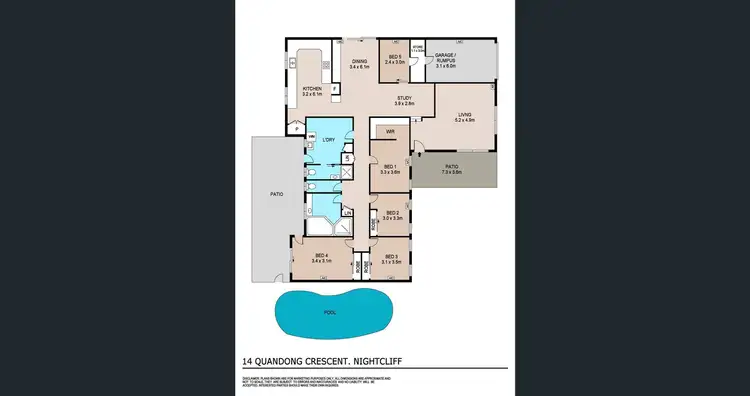 Floorplan of Homely house listing, 14 Quandong Crescent, Nightcliff NT 810
