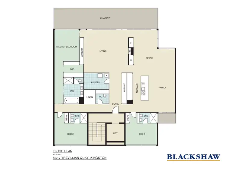 Floorplan of Homely apartment listing, 42/17 Trevillian Quay, Kingston ACT 2604