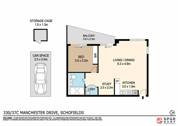 Floorplan of Homely apartment listing, 330/37C Manchester Drive, Schofields NSW 2762