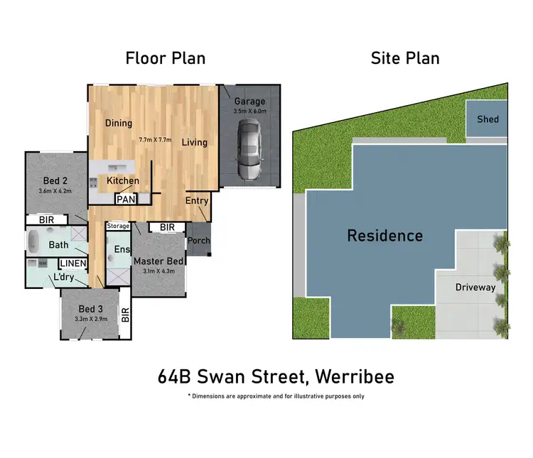 Floorplan of Homely house listing, 64B Swan Street, Werribee VIC 3030