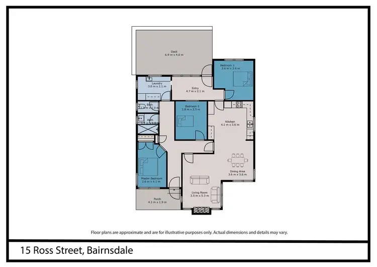 Floorplan of Homely house listing, 15 Ross Street, Bairnsdale VIC 3875