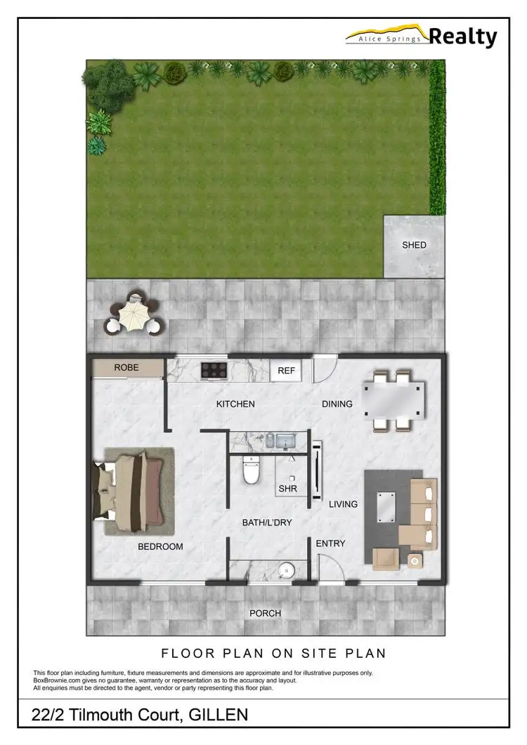 Floorplan of Homely unit listing, 22/2 Tilmouth Court, Gillen NT 870