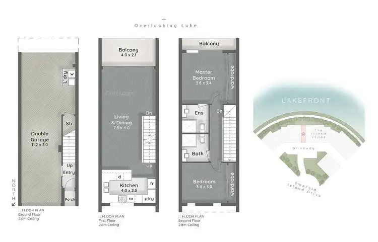 Floorplan of Homely townhouse listing, 10/5036 Emerald Island Drive, Carrara QLD 4211