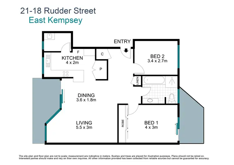 Floorplan of Homely unit listing, 21/18 Rudder Street, East Kempsey NSW 2440