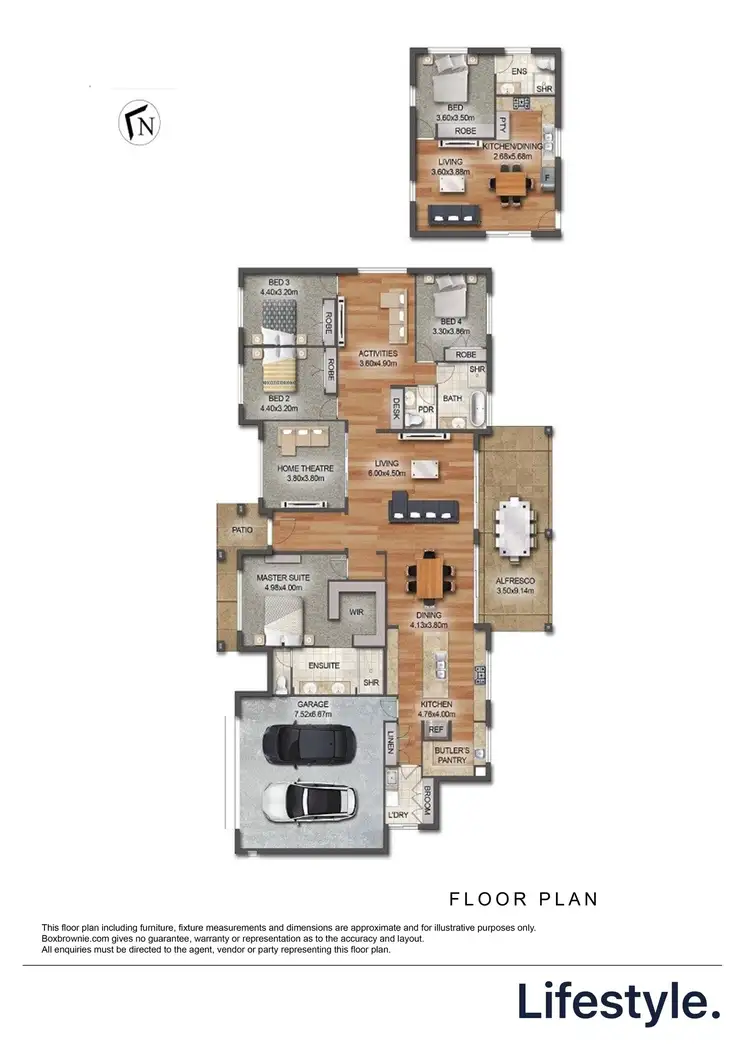Floorplan of Homely rural property listing, 14 Panorama Crescent, Forster NSW 2428