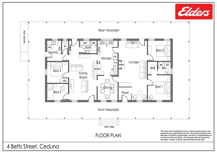 Floorplan of Homely house listing, 4 Betts Street, Ceduna SA 5690