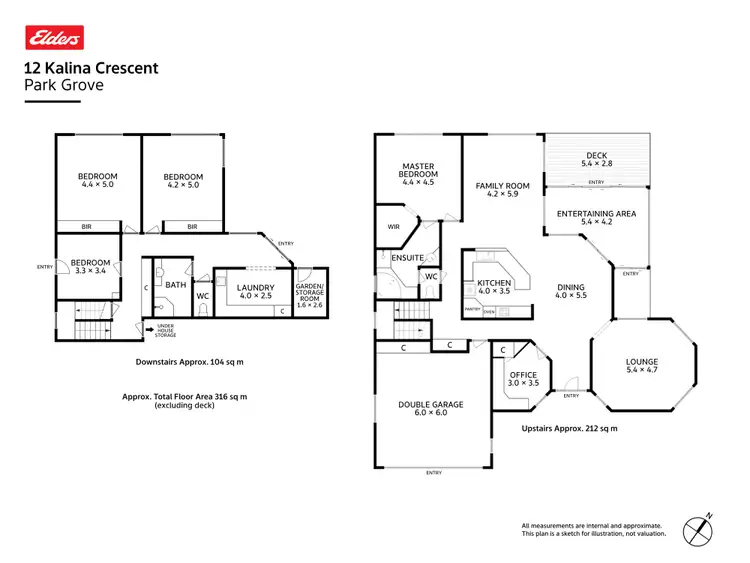 Floorplan of Homely house listing, 12 Kalina Crescent, Park Grove TAS 7320