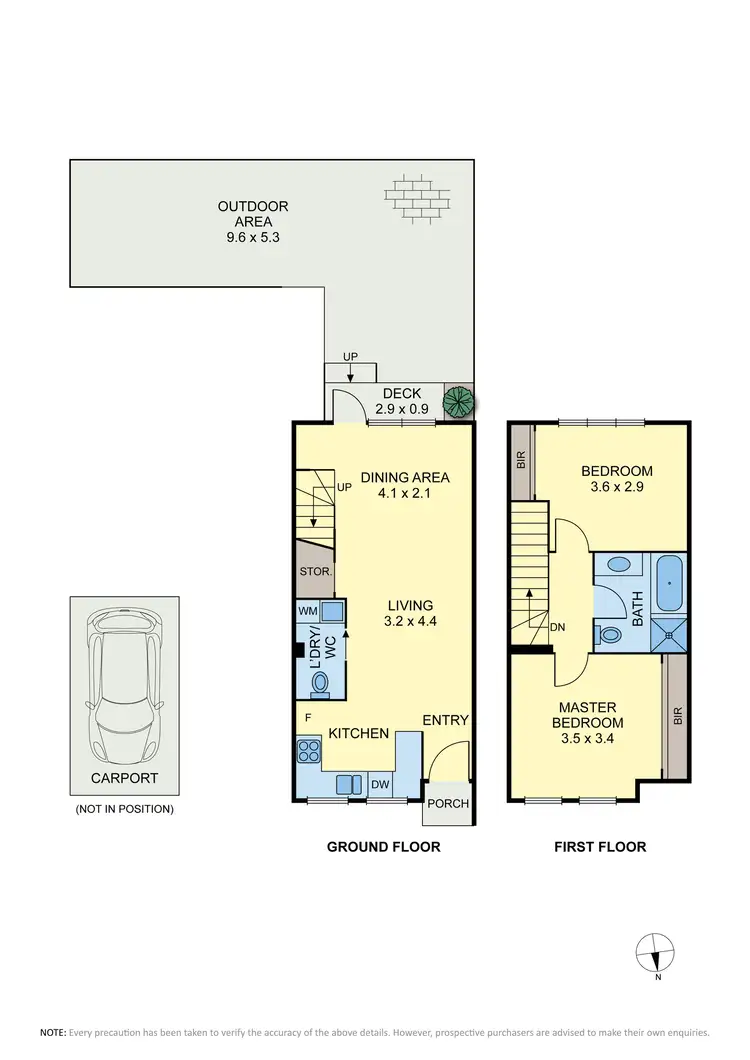 Floorplan of Homely townhouse listing, 25/3-7 Turner Street, Moonee Ponds VIC 3039