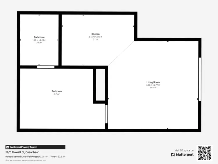 Floorplan of Homely unit listing, 16/5 Mowatt Street, Queanbeyan NSW 2620