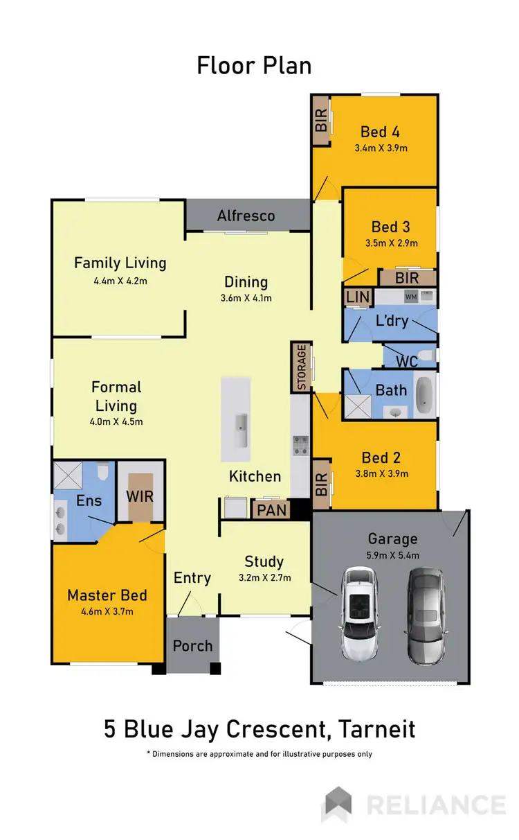 Floorplan of Homely house listing, 5 Blue Jay Crescent, Tarneit VIC 3029
