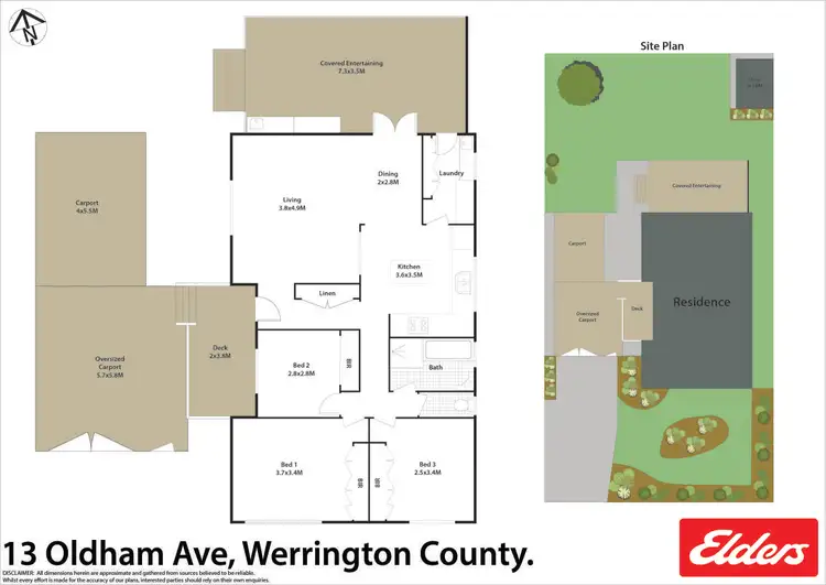 Floorplan of Homely house listing, 13 Oldham Avenue, Werrington County NSW 2747