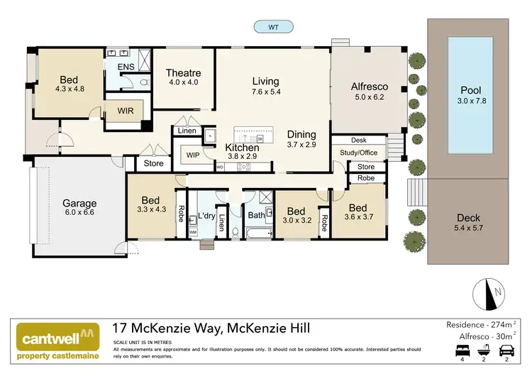 Floorplan of Homely house listing, 17 McKenzie Way, Mckenzie Hill VIC 3451