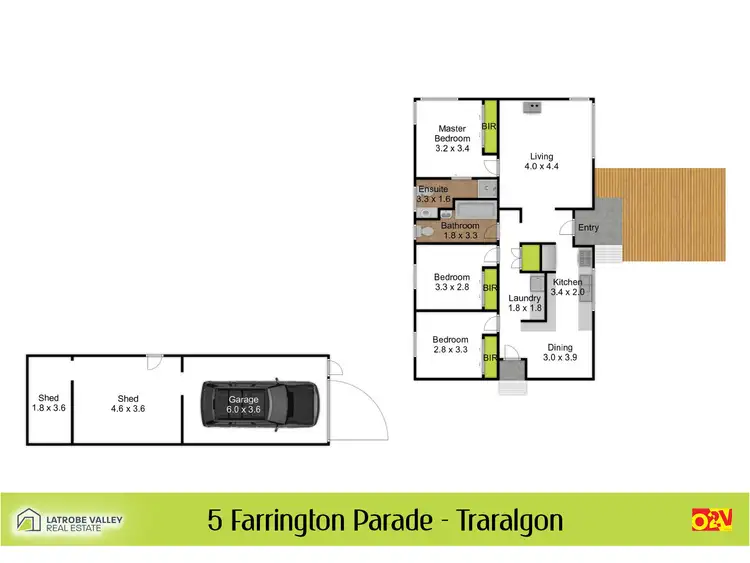 Floorplan of Homely house listing, 5 Farrington Parade, Traralgon VIC 3844