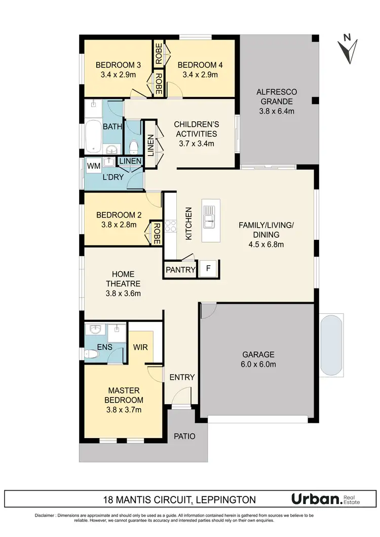 Floorplan of Homely house listing, 18 Mantis Circuit, Leppington NSW 2179