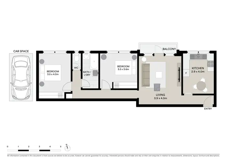 Floorplan of Homely apartment listing, 3/30 Whitehall Street, Footscray VIC 3011