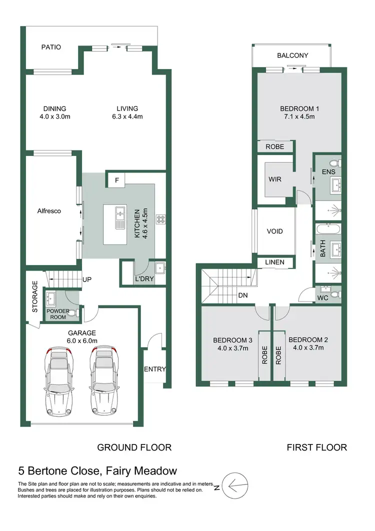 Floorplan of Homely house listing, 5 Bertone Close, Fairy Meadow NSW 2519