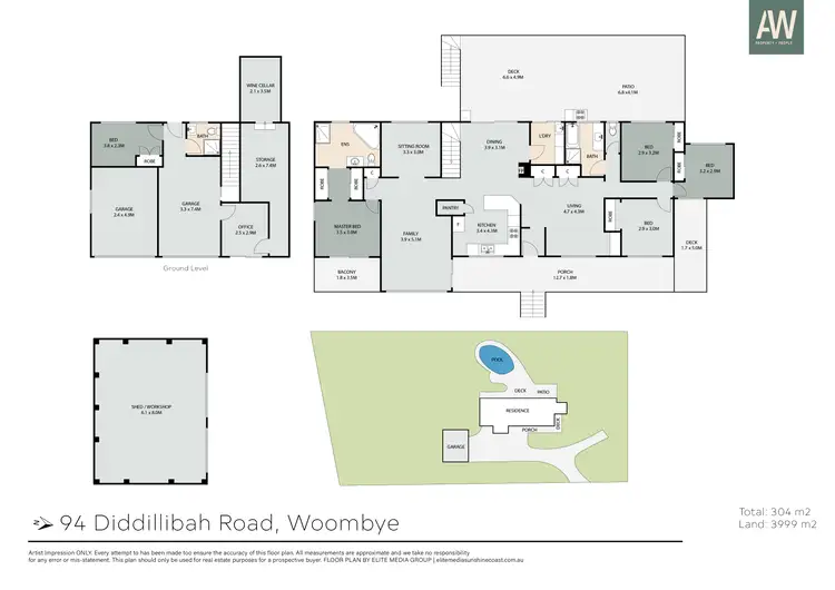 Floorplan of Homely rural property listing, 94 Diddillibah Road, Woombye QLD 4559