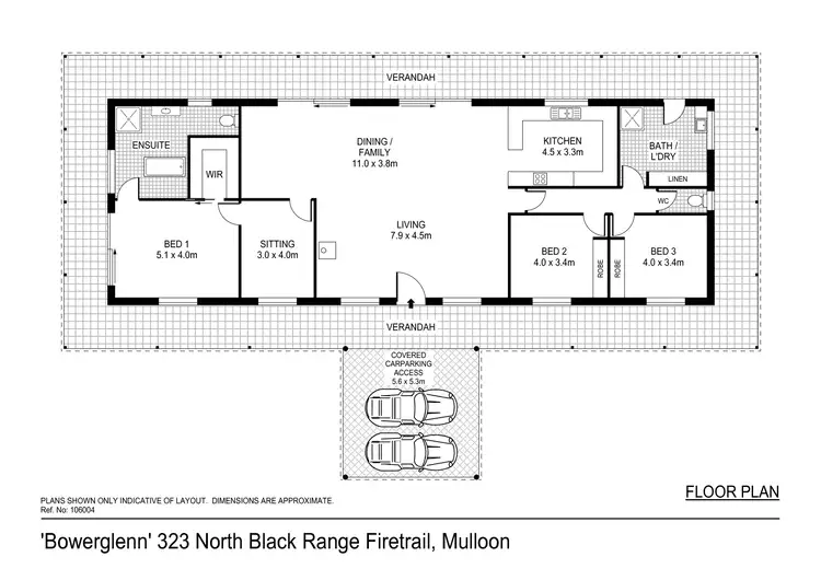 Floorplan of Homely rural property listing, 323 North Black Range Firetrail, Mulloon NSW 2622