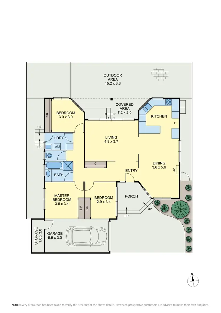Floorplan of Homely villa listing, 2/356 Buckley Street, Essendon VIC 3040