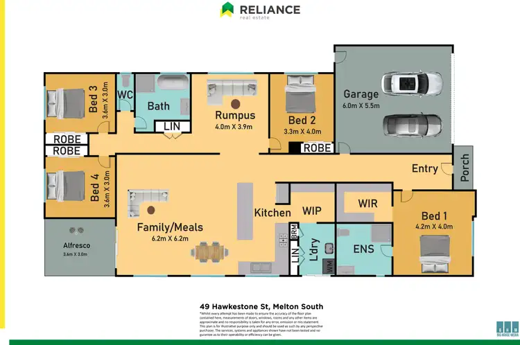 Floorplan of Homely house listing, 49 Hawkestone Street, Melton South VIC 3338