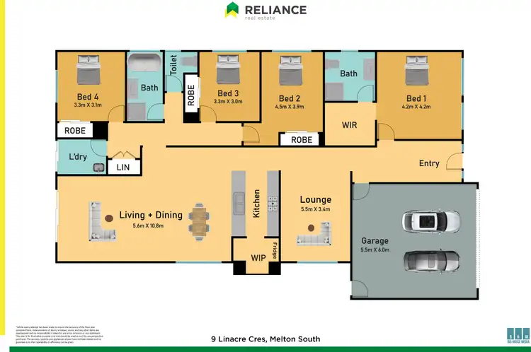 Floorplan of Homely house listing, 9 Linacre Crescent, Melton South VIC 3338