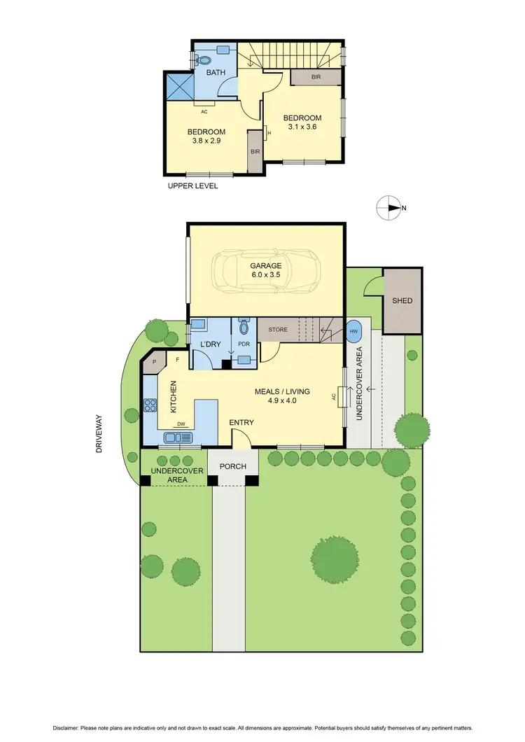 Floorplan of Homely townhouse listing, 1/93 Lahinch Street, Broadmeadows VIC 3047