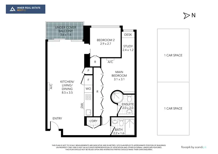 Floorplan of Homely apartment listing, 2008/22 Dorcas Street, Southbank VIC 3006