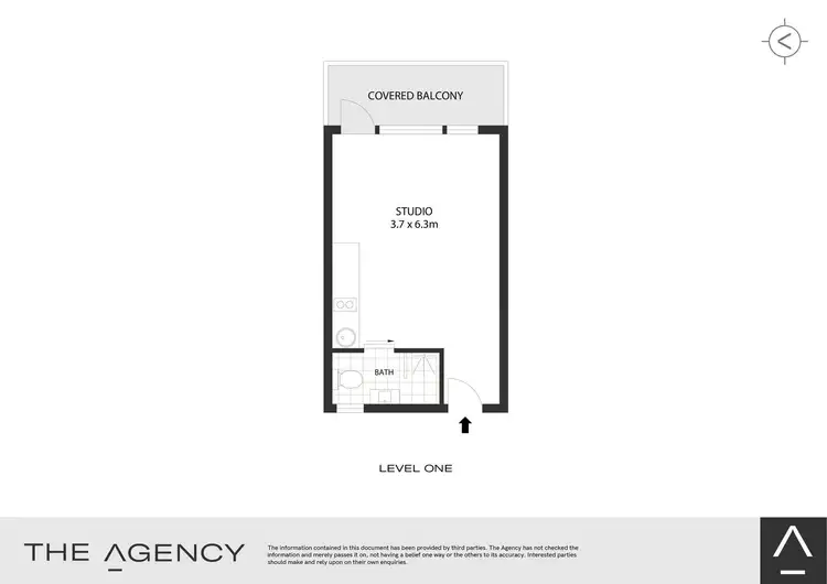 Floorplan of Homely studio listing, 4/2-4 Pine Street, Manly NSW 2095