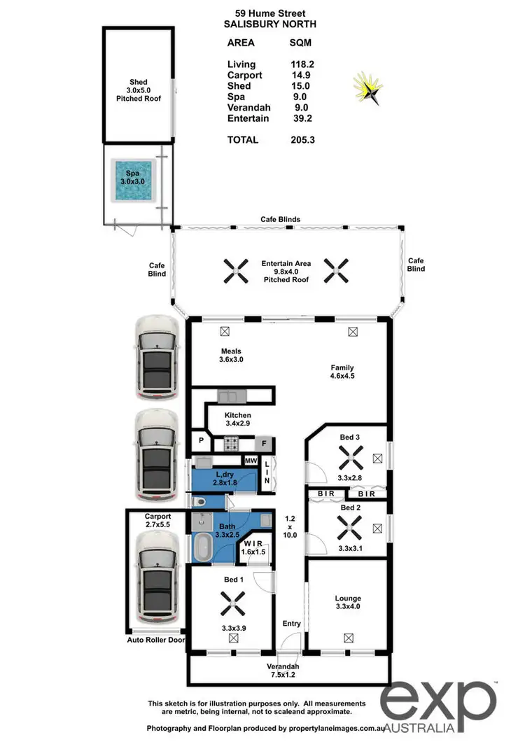Floorplan of Homely house listing, 59 Hume Street, Salisbury North SA 5108