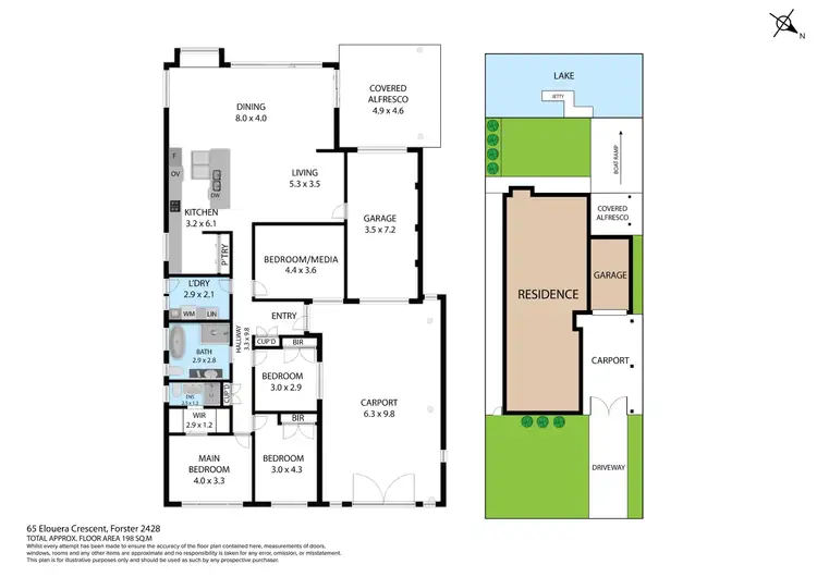 Floorplan of Homely house listing, 65 Elouera Crescent, Forster NSW 2428