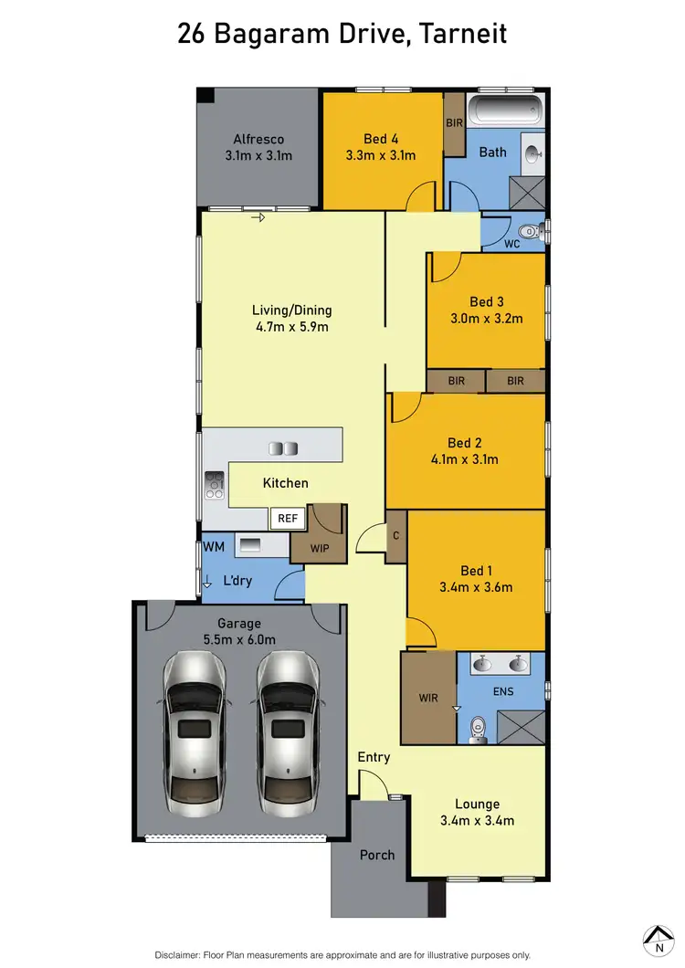 Floorplan of Homely house listing, 26 Bagaram Drive, Tarneit VIC 3029