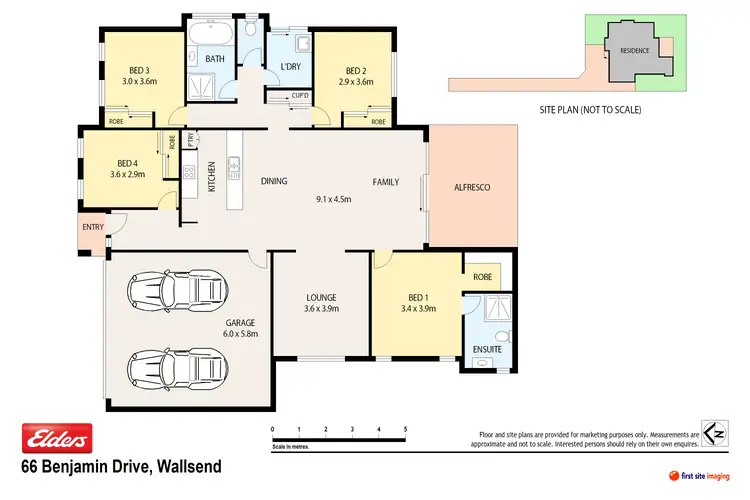 Floorplan of Homely house listing, 66 Benjamin Drive, Wallsend NSW 2287