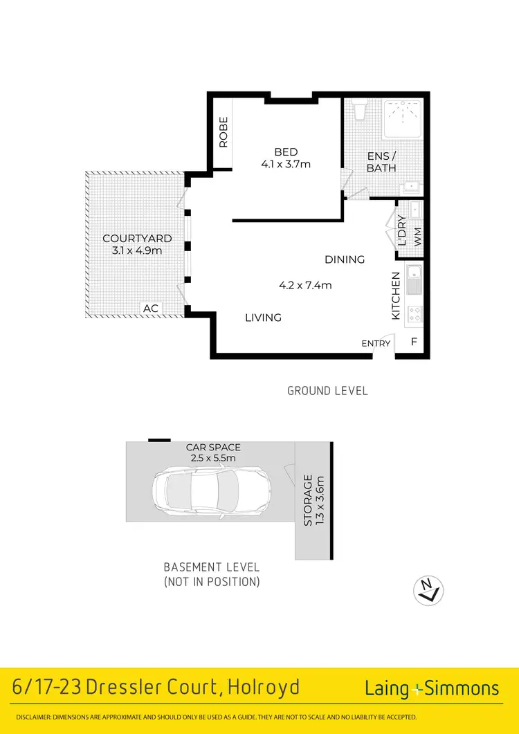 Floorplan of Homely unit listing, 6/17-23 Dressler Court, Holroyd NSW 2142