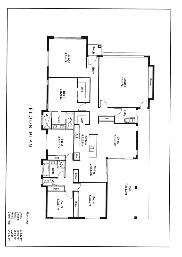 Floorplan of Homely house listing, 36 Karwin Drive, Andergrove QLD 4740