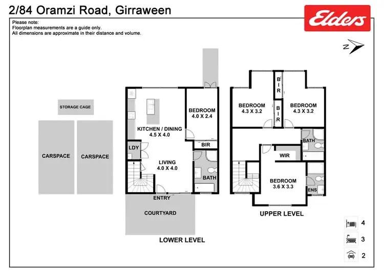 Floorplan of Homely townhouse listing, 2/84 Oramzi Road, Girraween NSW 2145