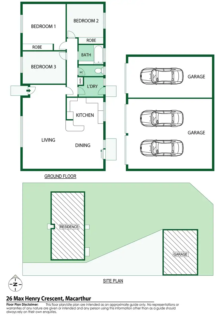 Floorplan of Homely house listing, 26 Max Henry Crescent, Macarthur ACT 2904