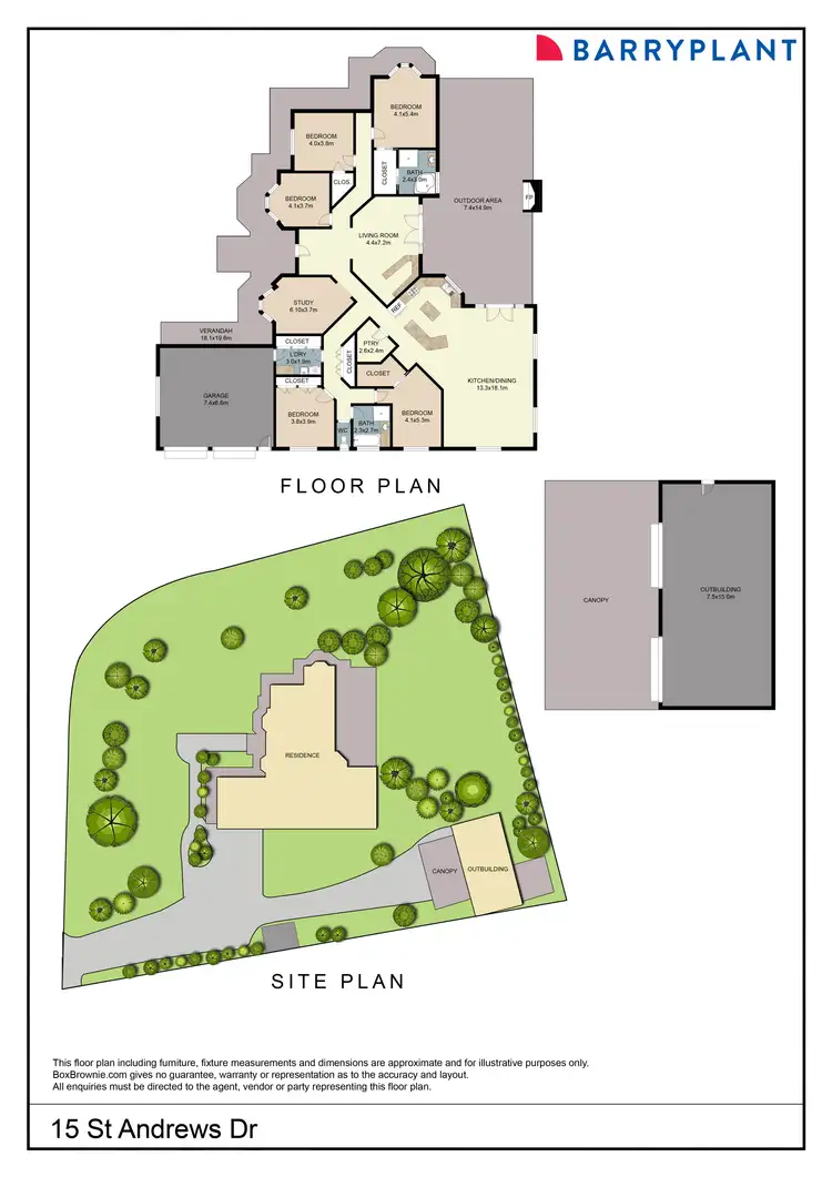 Floorplan of Homely house listing, 15 St Andrews Drive, Cabarita VIC 3505