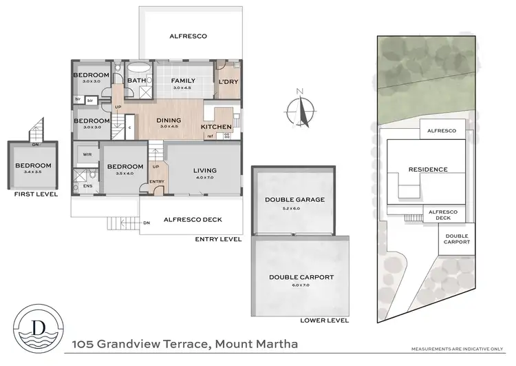 Floorplan of Homely house listing, 105 Grandview Terrace, Mount Martha VIC 3934