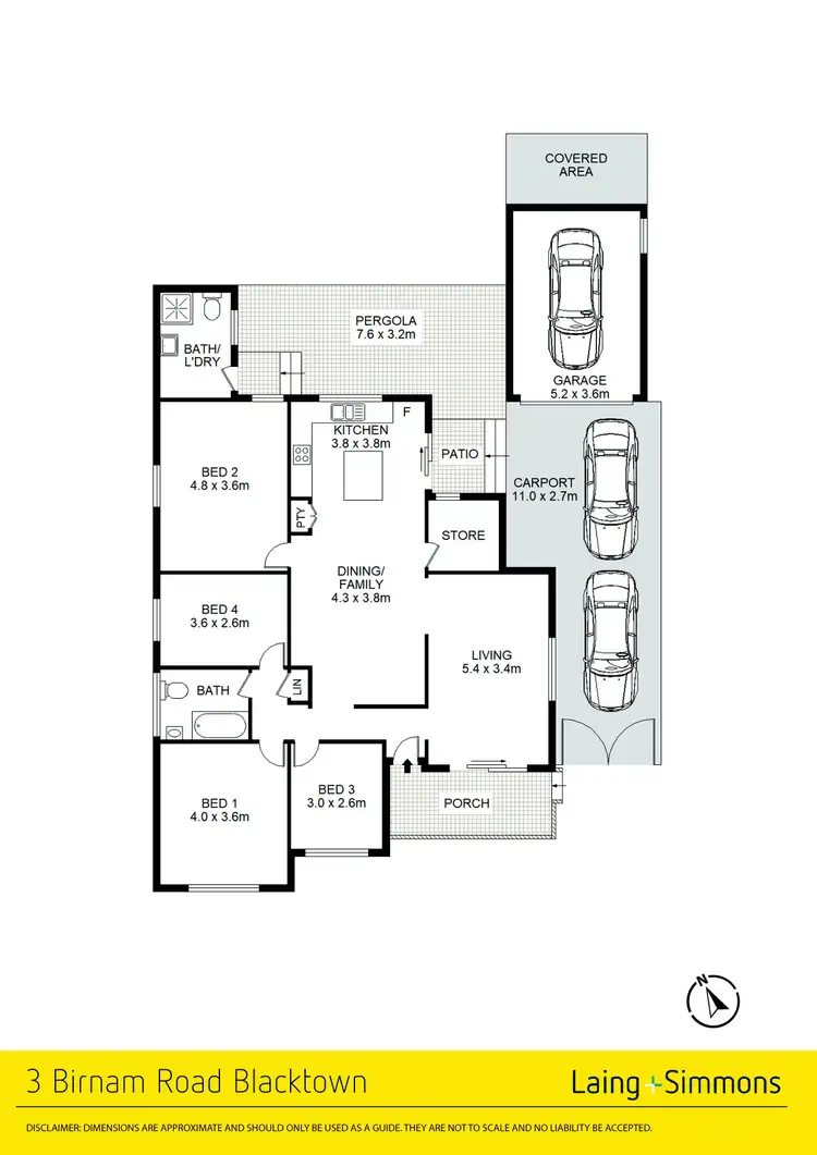 Floorplan of Homely house listing, 3 Birnam Avenue, Blacktown NSW 2148