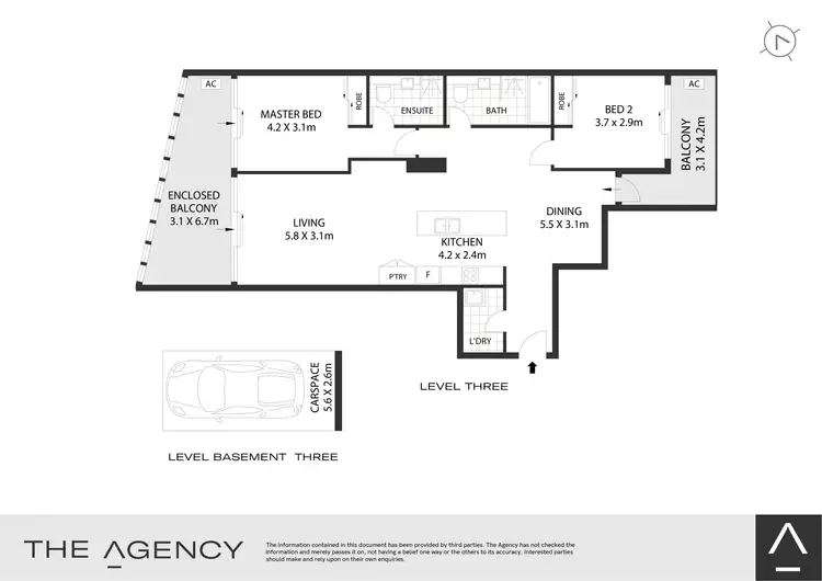 Floorplan of Homely apartment listing, 308/8 Parramatta Road, Strathfield NSW 2135