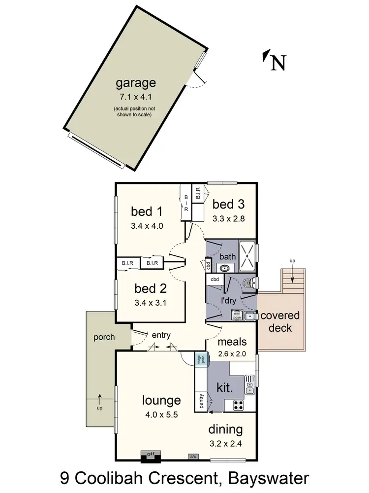 Floorplan of Homely house listing, 9 Coolibah Crescent, Bayswater VIC 3153