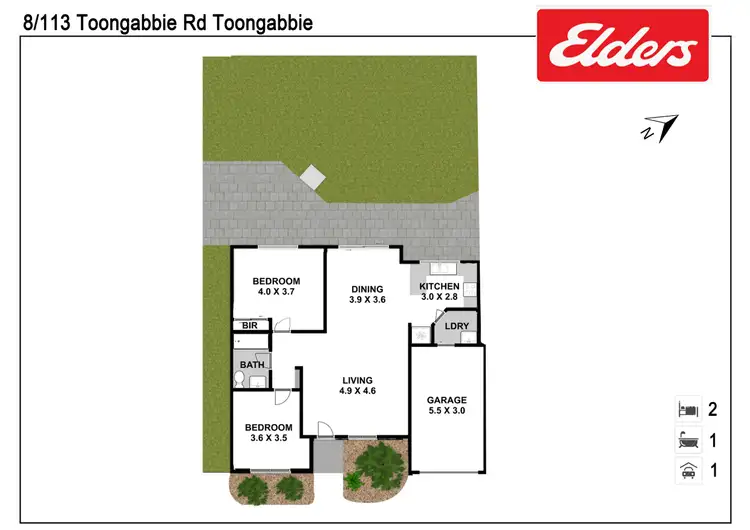 Floorplan of Homely villa listing, 8/113 Toongabbie Road, Toongabbie NSW 2146