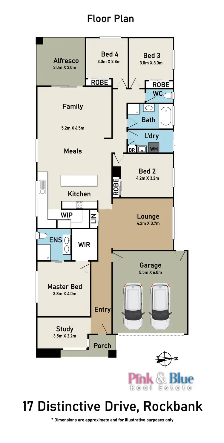 Floorplan of Homely house listing, 17 Distinctive Drive, Rockbank VIC 3335