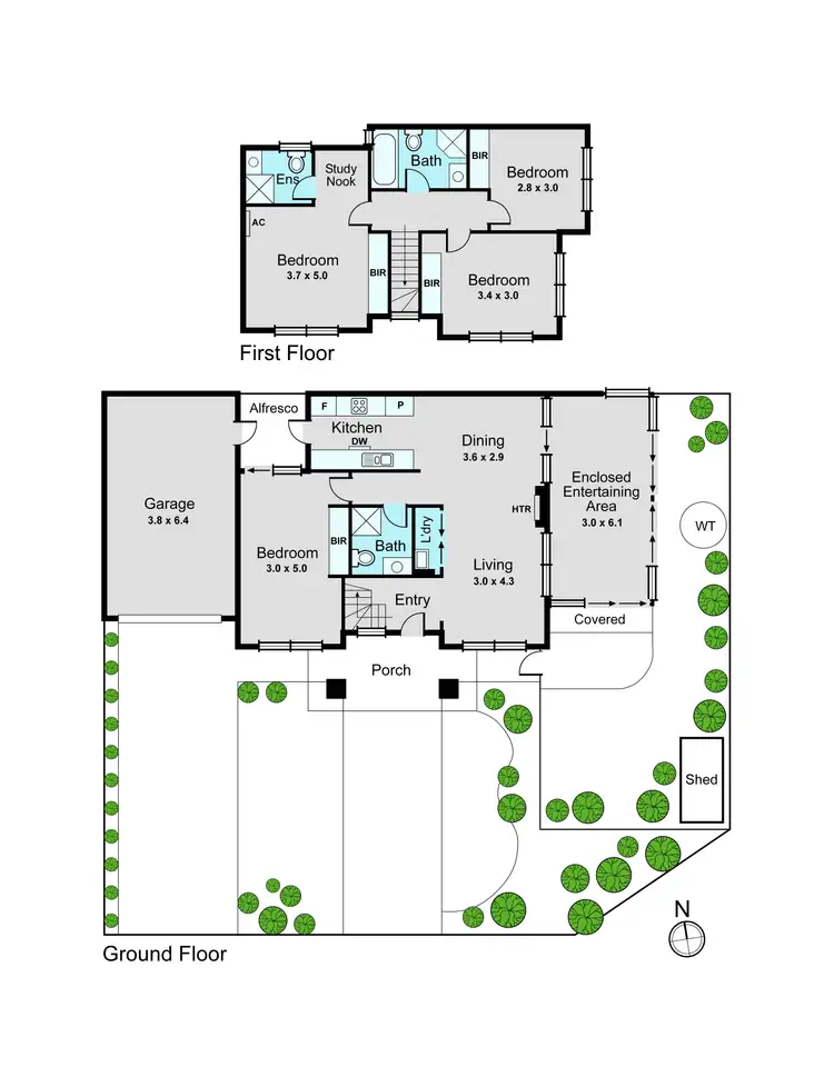 Floorplan of Homely townhouse listing, 27 Elizabeth Street, Oakleigh East VIC 3166