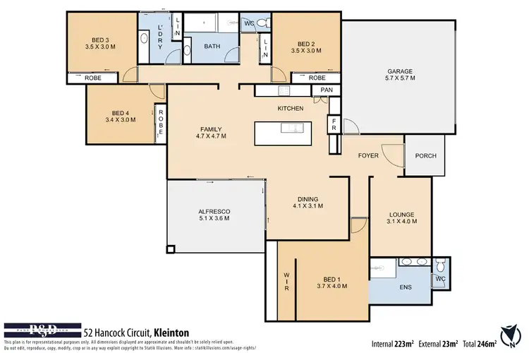 Floorplan of Homely house listing, 52 Hancock Circuit, Kleinton QLD 4352