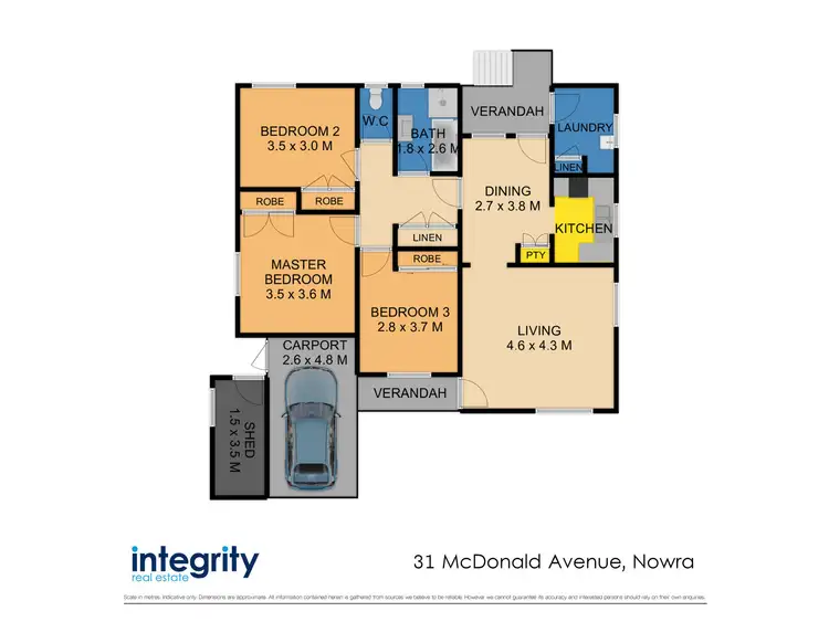Floorplan of Homely house listing, 31 McDonald Avenue, Nowra NSW 2541