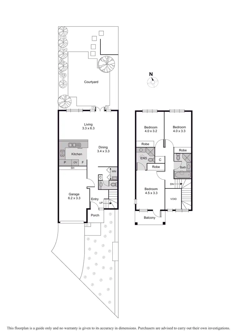 Floorplan of Homely house listing, 10 The Crescent, Port Melbourne VIC 3207
