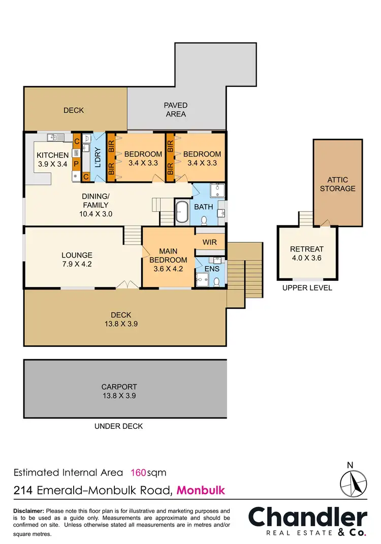Floorplan of Homely house listing, 214 Emerald Monbulk Road, Monbulk VIC 3793